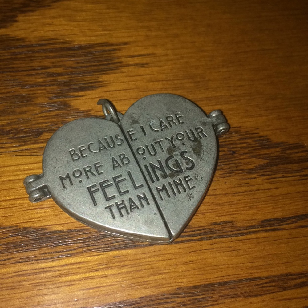 AHS (American horror story) necklace heart charm
